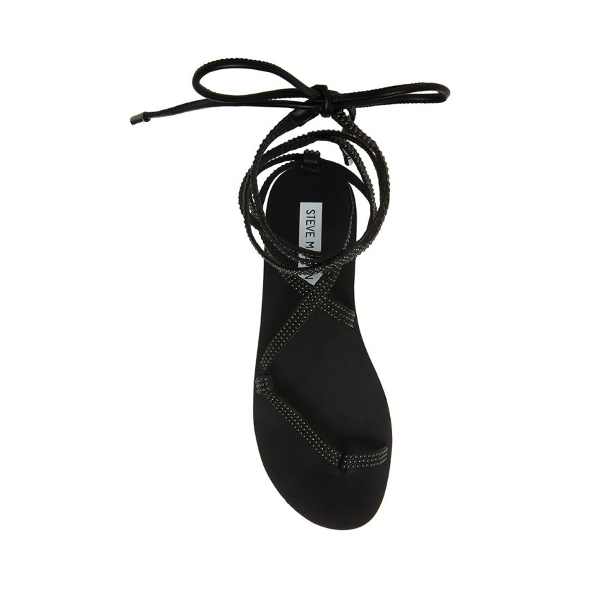 Black Steve Madden Kala-s Women's Flat Sandals | PH 6974OEI